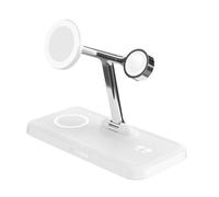 HYPER HJ3004WHGL chargeur d'appareils mobiles Écouteurs, Smartphone, Smartwatch Argent, Blanc CC, USB Recharge sans fil Charge rapide Intérieure