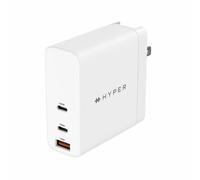 Hyper Adaptateur secteur HyperJuice HJG140WW GaN 140W PD 3.1 QC 3.0 USB + 2x USB-C Blanc