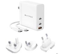 HYPER HJG140WW, Intérieur, AC, 2 m, Blanc Le CHARGEUR GAN HYPER HYPERJUICE 140 W - GLOBAL - CHARGEUR ADAPTATEUR MULTI-PORT est un
