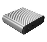 HyperJuice - Adaptateur secteur - 245 Watt - connecteurs de sortie : 4 - argent