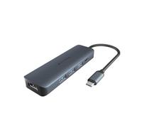 Hyper Hub USB Drive Next à 6 ports - Écran USB C vers HDMI 4K60 Hz, transfert de données 10 Gbit/s, charge d'alimentation 100 W, 3 ports USB-A - Compatible avec MacBook Pro, MacBook Air, PC et