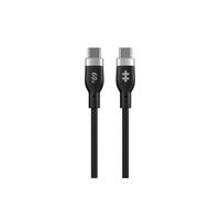 HYPER HyperJuice Câble USB-C/USB-C 2.0 Noir 1.5m, Silicone Flexible, Power Delivery 3.0 jusqu'à 60W, Transfert 480 Mbit/s