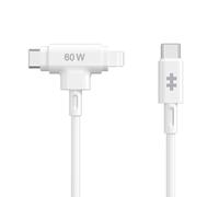 HYPER HyperJuice câble USB USB 2.0 1,5 m USB C USB C/Lightning Blanc