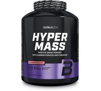 Hyper Mass | Prise De Masse Avec Mélange De Glucides Et De Protéines | Créatine Micronisée | Sans Gluten, 2.27 Kg, Fraise