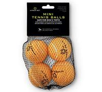 Hyper Pet Mini Balles de Tennis pour Chiens, 4-Pack, Orange