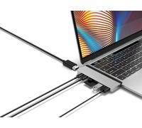 Hyper Sanho - Hyperdrive Duo 7-In-2 Dock Pour Macbook Pro/Air - Gris Sidéral Hd28C-Silver