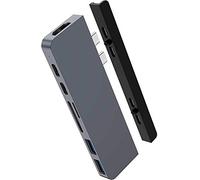 HYPER Sanho - HyperDrive Duo 7-in-2 Dock pour MacBook Pro/Air - Gris sidéral HD28C-SILVER