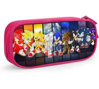 Hyper Sonic The Hedgehog Pencil Pen Case Widepen Bag Rose[105]