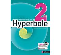 Mathématiques Hyperbole 2de – Manuel élève (nouveau programme 2019) – Nathan