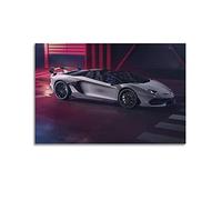 Hypercar Poster pour Lamborghini Aventador SVJ Racing Car Supercar Poster décoratif sur toile pour chambre à coucher