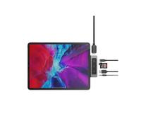 HyperDrive 6-in-1 USB-C Media Hub - Station d'accueil - USB-C - HDMI - pour Apple 10.9-inch iPad Air (4th generation, 5th generation); 11-inch iPad Pro (1st generation, 2nd generation, 3rd...