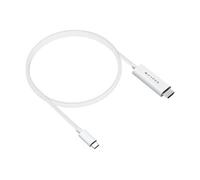 HyperDrive - Câble adaptateur - 24 pin USB-C mâle pour HDMI mâle - 2.5 m - blanc - support pour 4K60Hz, prise en charge du mode DP Alt