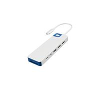 Hyper by Sanho Hub USB-C HyperDrive Flex 9 ports Dual 4K HDMI Blanc et Bleu