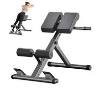 Hyperextension Chaise romaine pliable Extension de dossier et d'entraînement abdominal, 8 dossiers de chaise romaine réglables, banc d'hyperextension, fessier, ischio-jambiers, exercices abdominaux