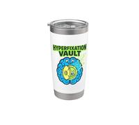 Hyperfixation Vault Nerd Humour Brain Gaming Obsession Gamer Gobelet isotherme en acier inoxydable double paroi