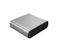 HyperJuice - Adaptateur secteur - 245 Watt - connecteurs de sortie : 4 - argent