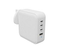HyperJuice - Adaptateur secteur - GaN - 100 Wh - QC 3.0, Power Delivery 3.0 + PPS - 4 connecteurs de sortie (USB, 3 x USB-C) - blanc