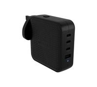 HyperJuice - Adaptateur secteur - GaN - 100 Wh - QC 3.0, Power Delivery 3.0 + PPS - 4 connecteurs de sortie (USB, 3 x USB-C) - noir