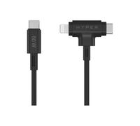 Targus Câble Lightning HyperJuice – USB‑C 24 broches mâle vers Lightning – 1,5 m Noir