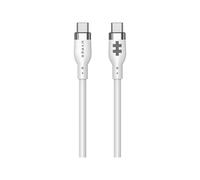 HyperJuice - Câble USB - USB-C (M) pour USB-C (M) - USB 2.0 - 1.5 m - USB Power Delivery (60W), gamme de puissance étendue (EPR) - blanc