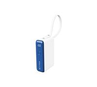 HyperJuice Flex Mini - Banque d'alimentation - 10000 mAh - 30 watt - PD (USB-C) - bleu tuba