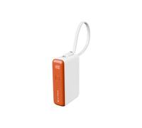 HyperJuice Flex Mini - Banque d'alimentation - 10000 mAh - 30 watt - PD (USB-C) - orange vermillon