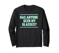 Hypermétrope Blague ou Myope Humour Drôle Lunettes Perdues Manche Longue