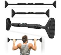 Hypermotion Barre de Traction 70-100 cm Sans Vis - Barre de Tractions Porte Max 200kg avec Niveau à Bulle - Appareil Sport Maison pour Fitness, Calisthenics & Gymnastique (Système de Verrouillage)
