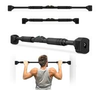 Hypermotion Barre de Traction 74-100 cm Sans Vis - Barre de Tractions Porte Max 200kg avec Niveau à Bulle - Appareil Sport Maison pour Fitness, Calisthenics & Gymnastique (Système de Verrouillage)