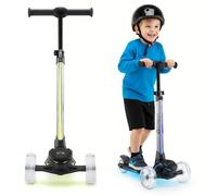 HyperMotion Becky Trottinette Tricycle pour Enfants de 3 à 8 Ans avec éclairage LED RVB réglable en Hauteur