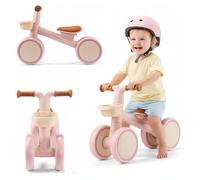 HyperMotion Draisienne 4 Roues Bébé avec Panier Tobi Mini Rose, Porteur Enfant 12-36 Mois, Ultra Léger 2 kg