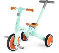 HyperMotion Draisienne Tricycle enfant- Vélo Multifonction- Vélo 3 ou 2 Roues à Pédales Amovibles- Poussoir Réglable - Menthe