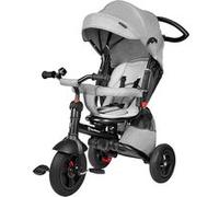 HyperMotion Poussette Tricycle Pour Enfant 12 mois à 5 ans (25 kg), Habillage Pluie, Roues Pompées, Siège Pivotant, Pliante,(Gris) Gris G