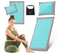 Hypermotion Tapis Acupression ECO, Tapis Champ de Fleurs 3-en-1 en Lin, Fibre de Coco et Sarrasin - Soulage Mal de Dos, Nuque et Tensions Musculaires - Naturel et Respirant - 7 182 Points de Pression