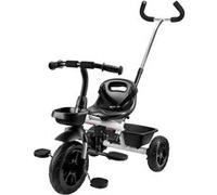 HyperMotion Tricycle Evolutif Enfant jusqu'à 20 kg Guidon Contrôle Parents Ceinture Sécurité Siège Confortable Roues Larges Gris Gris G