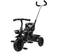HyperMotion Tricycle Evolutif Enfant jusqu'à 20 kg| Guidon Contrôle Parents| Ceinture Sécurité| Siège confortable| Roues Larges