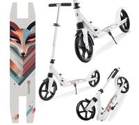 Hypermotion Trottinette Enfant 6 Ans et Adulte Pliable jusqu'à 100 kg - Trotinette Adolescent - Guidon Réglable 85-95 cm, Douilles de Roulement en Acier au Carbone, Roues de 200 mm