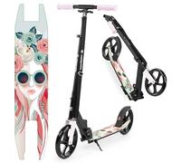 Hypermotion Trottinette Enfant 7 Ans et Adulte Pliable jusqu'à 100 kg - Trotinette pour Les Jeunes - Excellente Suspension, Plateforme Antidérapante, Guidon Réglable, Roues de 200 mm