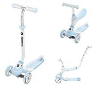Hypermotion Trottinette Évolutive Modulable Pour Enfant De 1 À 5 Ans 5 En 1 Vélo Poussoir Repose-Pieds Selle Volant Réglable - Bleue Bleu