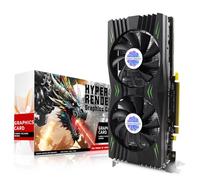 HyperRender RX 580 Carte graphique 8 Go 2048SP GDDR5 256 bits 3 x DP 1 x HDMI PCI Express 3.0 avec arrêt du ventilateur pour ordinateur de bureau GPU pour PC de jeu