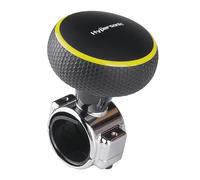 Hypersonic Grand Bouton de Volant, poignée de Volant Lisse et Durable avec roulement pour Voitures, camions, tracteurs, Bateaux, tondeuses et Chariots élévateurs (Jaune)
