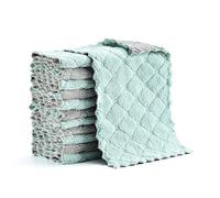 Hyperspace Lot de 12 Chiffons de Nettoyage en Microfibre, Double Face, Non Pelucheux, très absorbants, Multi-usages, Anti-poussière et Sale, pour Le Nettoyage de la Cuisine et de la Voiture