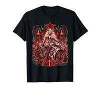 Hypersport Vélo Gothique Reine des démons aux Cheveux Blancs T-Shirt