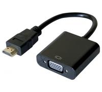 Hypertec 051221-HY câble vidéo et adaptateur 0,13 m HDMI Type A (Standard) VGA (D-Sub) Noir