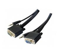 Hypertec 137202-HY câble vidéo et adaptateur 1,8 m VGA (D-Sub) + 3,5 mm Noir