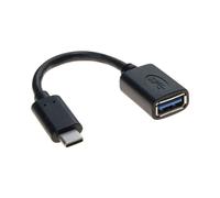 Hypertec 150314-HY : Câble USB C vers USB A, Connecteurs plaqués Nickel, Noir, Connecteur 1 Mâle, Connecteur 2 Femelle, Quantité 1
