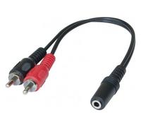 Exertis Connect Adaptateur audio Jack 3,5 mm vers 2 x RCA mâle – 0,20 m
