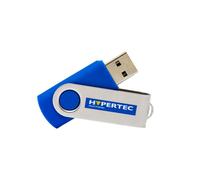 Hypertec HYFLUSB24GB lecteur USB flash 4 Go USB Type-A 2.0 Bleu, Argent