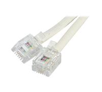 Hypertec ProConnectLite - Câble de téléphone - RJ-11 (M) pour RJ-11 (M) - 2 m - ivoire