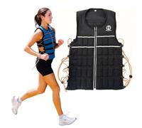 HYPERWEAR Hyper Vest Elite Gilet en tissu Cordura élastique réglable avec fermeture éclair en acier fin pour la course, la résistance, la marche, XL 4,5 kg
